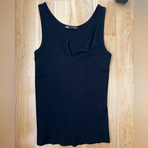 Zara Black Women's Tank Top Size Small